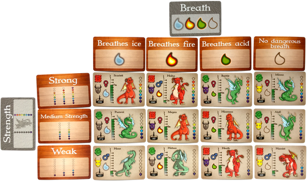 Dragonistics Data Cards