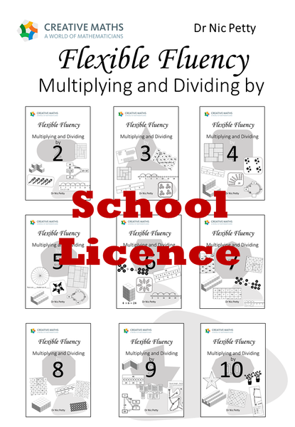 Flexible Fluency Multiplication Compilation: 2 to 10 times tables. One school licence.