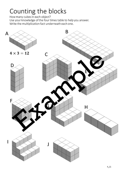 Flexible Fluency M4: Activity sheets for 4 times table. One teacher licence.