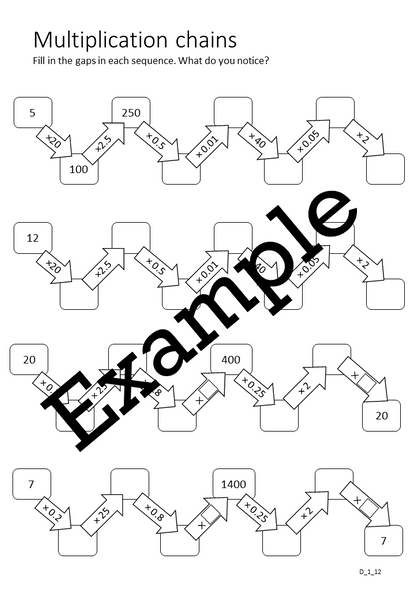 Flexible Fluency D1: Decimal Operations Activity sheets One teacher licence.