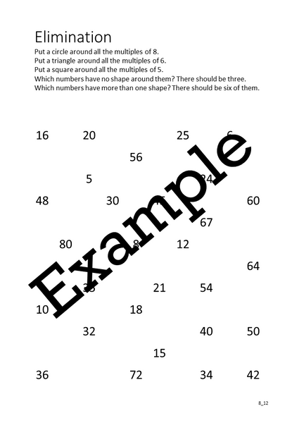Flexible Fluency M8: Activity sheets for 8 times table. One teacher licence.