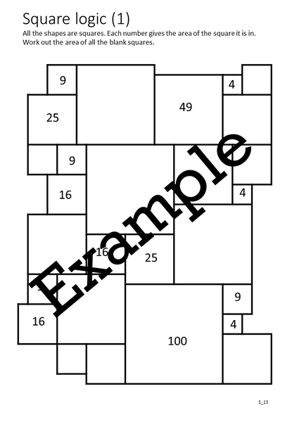 Flexible Fluency S1: Activity sheets for squares and square roots. One teacher licence.