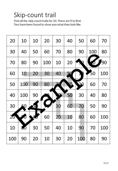 Flexible Fluency M10: Activity sheets for 10 times table. One teacher licence.
