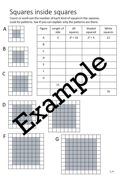 Flexible Fluency S1: Activity sheets for squares and square roots. One teacher licence.