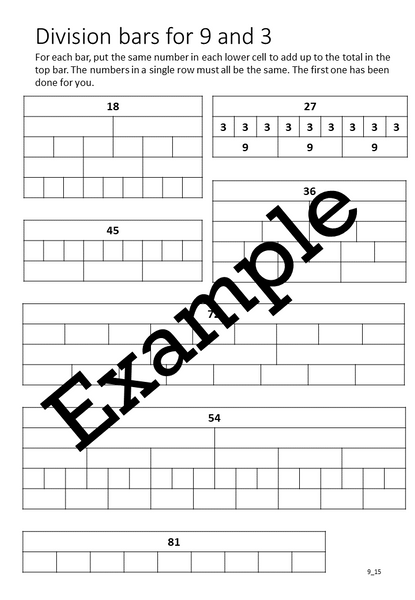 Flexible Fluency M9: Activity sheets for 9 times table. One teacher licence.