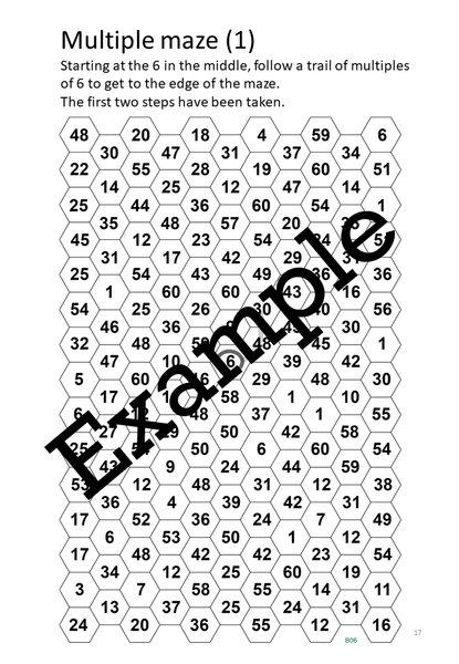 Flexible Fluency M6: Activity sheets for 6 times table. One teacher licence.