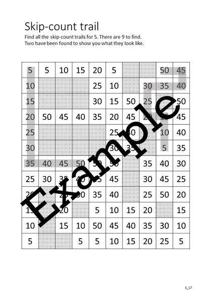 Flexible Fluency M5: Activity sheets for 5 times table. One teacher licence.