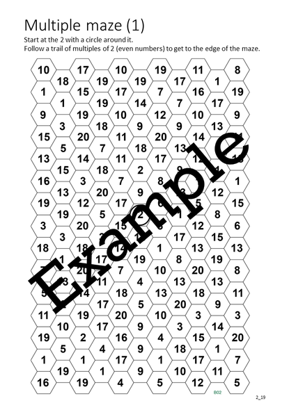 Flexible Fluency M2: Activity sheets for 2 times table. One teacher licence.