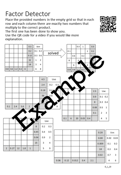Flexible Fluency D1: Decimal Operations Activity sheets One teacher licence.