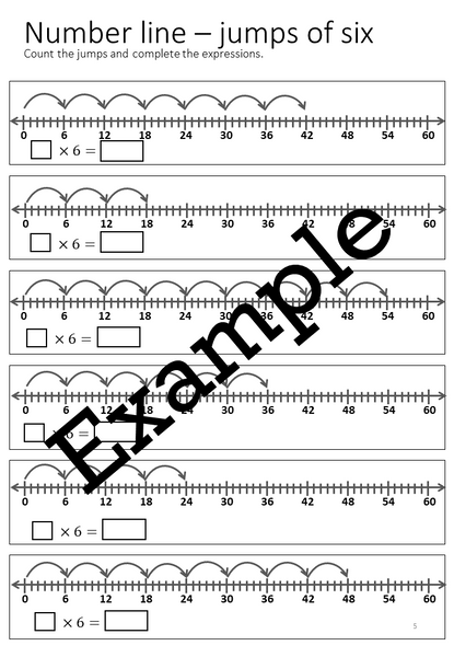 Flexible Fluency M6: Activity sheets for 6 times table. One teacher licence.