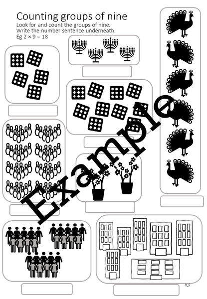 Flexible Fluency M9: Activity sheets for 9 times table. One teacher licence.