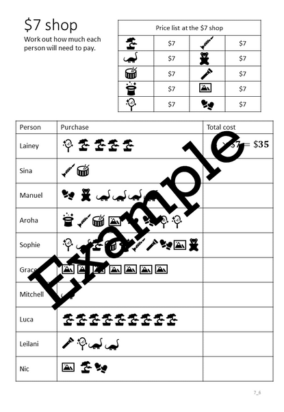 Flexible Fluency M7: Activity sheets for 7 times table. One teacher licence.