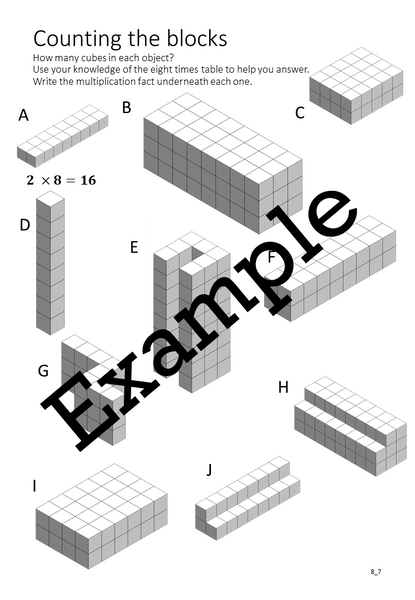 Flexible Fluency M8: Activity sheets for 8 times table. One teacher licence.