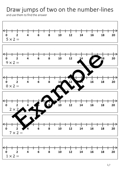 Flexible Fluency M2: Activity sheets for 2 times table. One teacher licence.