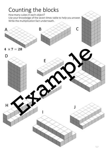 Flexible Fluency M7: Activity sheets for 7 times table. One teacher licence.