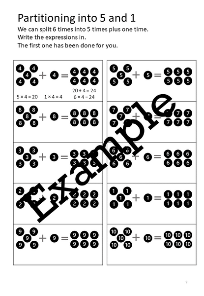 Flexible Fluency M6: Activity sheets for 6 times table. One teacher licence.