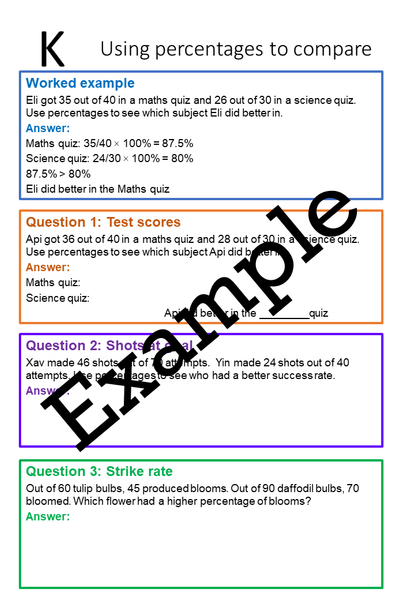 Flexible Fluency P1: Percentages