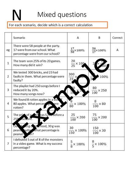 Flexible Fluency P1: Percentages