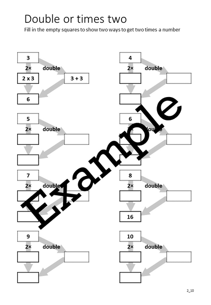 Flexible Fluency M2: Activity sheets for 2 times table. One teacher licence.