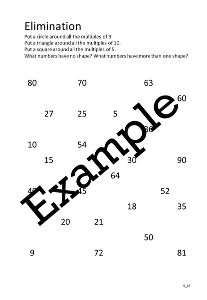 Flexible Fluency M9: Activity sheets for 9 times table. One teacher licence.