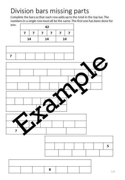 Flexible Fluency M7: Activity sheets for 7 times table. One teacher licence.